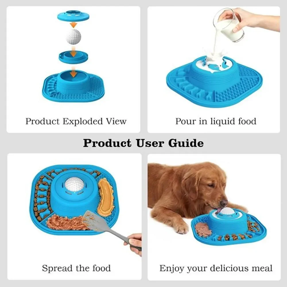 Slow Feeder Dog Bowls and Lick Mat